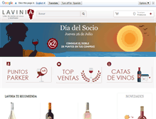 Tablet Screenshot of lavinia.es